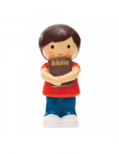 Boy with bible (Red t-shirt)